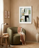 Modern Block Study 3 framed in a tender room thumbnail