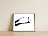black-white-study-ii — framed, leaning against the wall thumbnail
