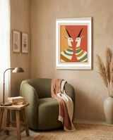 Two Gazelles In Stillness framed in a tender room thumbnail