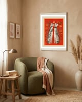 Striped Cat Pair framed in a tender room thumbnail