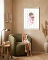 The Girl With The Tulips framed in a tender room thumbnail