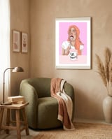 Girl Dinner framed in a tender room thumbnail