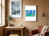 Henri Matisse – La danse (First Version, 1909) | Iconic Fauvist Art framed in a focused room thumbnail