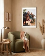 Rembrandt – The Baptism of the Eunuch (1626) framed in a tender room thumbnail