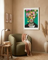 Frida Floral framed in a tender room thumbnail