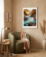 Vibrant Torrent framed in a tender room thumbnail