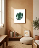 Monstera framed in a gentle room thumbnail