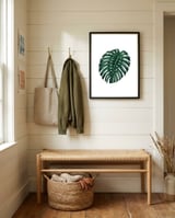 Monstera framed in a relaxed room thumbnail