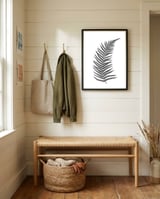 Fern Leaf framed in a relaxed room thumbnail