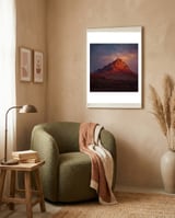 Serene Autumn River Landscape with Vibrant Yellow Foliage framed in a tender room thumbnail