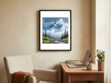 majestic-peaks-in-morning-mist-1 framed in a focused room thumbnail