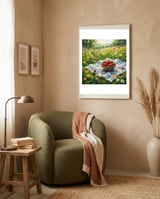 Summer Strawberries in the Meadow framed in a tender room thumbnail