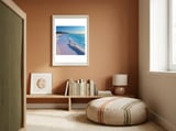 Sparkling Pastel Shoreline with Glittering Turquoise Waves framed in a gentle room thumbnail