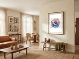 ethereal-bloom-watercolor-petals-in-indigo-and-rose-1 framed in a grounding room thumbnail