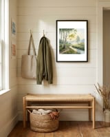 birch-grove-serenity-a-meadow-wildflower-path-2 framed in a relaxed room thumbnail