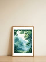 misty-forest-canopy-1 — framed, leaning against the wall thumbnail