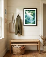 misty-forest-canopy-1 framed in a relaxed room thumbnail