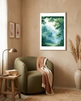 misty-forest-canopy-1 framed in a tender room thumbnail