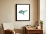 Fish framed in a focused room thumbnail