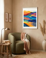 Colors of the Continent framed in a tender room thumbnail