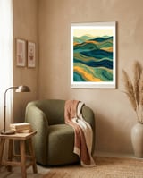 Rolling Hills of Oceania framed in a tender room thumbnail