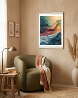 Abstract Fluid Marble framed in a tender room thumbnail