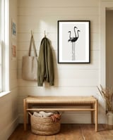 Flamingo  framed in a relaxed room thumbnail