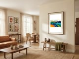abstract-vibrant-rolling-hills-landscape-art-1 framed in a grounding room thumbnail