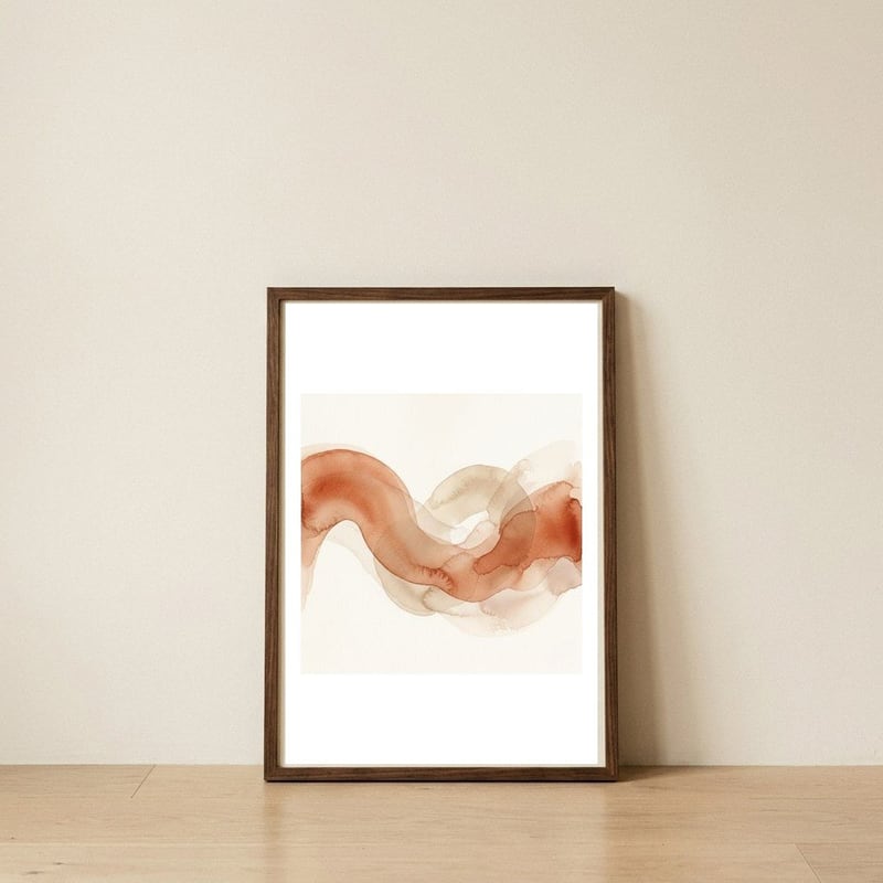 abstract-watercolor-old — framed, leaning against the wall