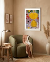Hilma af Klint - The Ten Largest No 5 Adulthood Abstract Spiritual Art framed in a tender room thumbnail