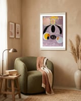 Hilma af Klint The - Ten Largest No 6 Adulthood Abstract Spiritual Art framed in a tender room thumbnail