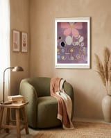 Hilma af Klint - The Ten Largest No 7 Adulthood Abstract Spiritual Art framed in a tender room thumbnail