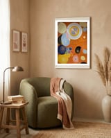 Hilma af Klint - The Ten Largest No 3 Youth Abstract Spiritual Art framed in a tender room thumbnail