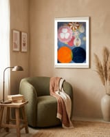 Hilma af Klint - The Ten Largest No 2 Childhood - Abstract Spiritual Art framed in a tender room thumbnail