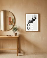 Moose  framed in a focused room thumbnail