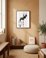 Moose  framed in a gentle room thumbnail