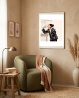 The Elegant Rebel framed in a tender room thumbnail