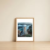 black-browed-albatross-perched-on-nest-near-ocean-1 — framed, leaning against the wall thumbnail