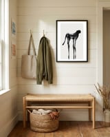 Cheetah  framed in a relaxed room thumbnail