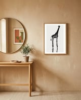 Giraffe  framed in a focused room thumbnail