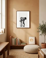 Tiger  framed in a gentle room thumbnail