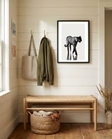 Tiger  framed in a relaxed room thumbnail