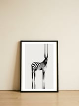 Zebra  — framed, leaning against the wall thumbnail