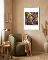 cockatiel-bird-sitting-on-a-branch-with-berries-1 framed in a tender room thumbnail