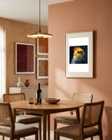 cockatiel-parrot-bird-head-1 framed in a intimate room thumbnail