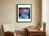 cockatoo-bird-with-orange-crest-portrait-1 framed in a focused room thumbnail