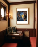 great-blue-heron-closeup-dramatic-portrait-1 framed in a ship captain's quarters (historical) room thumbnail