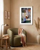 Paul Klee Small Fir Tree Abstract Painting framed in a tender room thumbnail