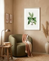 Areca Palm (Hand Drawn Botanical Illustration) framed in a tender room thumbnail