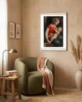 Defendente Ferrari – Madonna and Child (1526) framed in a tender room thumbnail